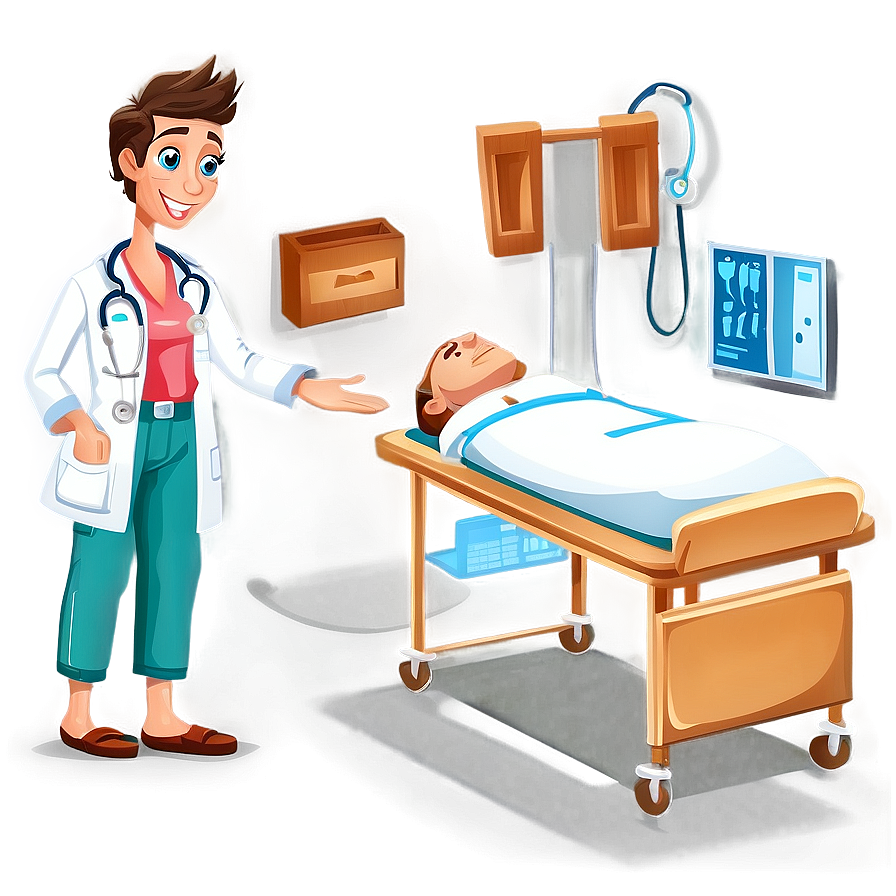 Cartoon Doctor In Hospital Png 06212024