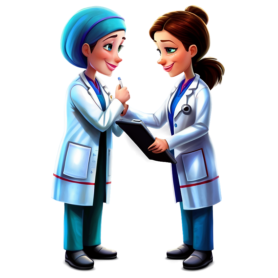 Cartoon Doctor In Lab Coat Png Fhb