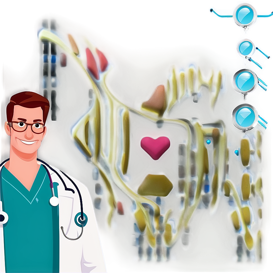 Cartoon Doctor In Lab Coat Png Qof