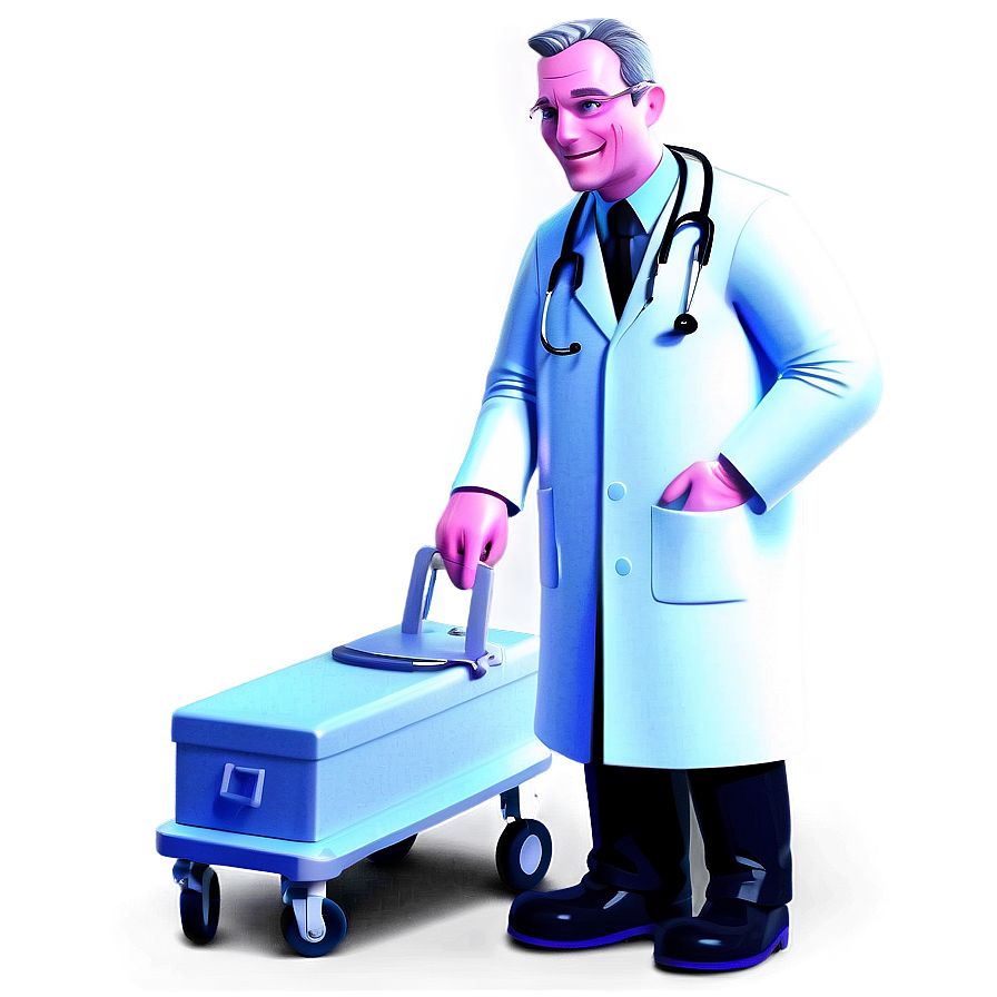 Cartoon Doctor Providing Care Png Ecf3