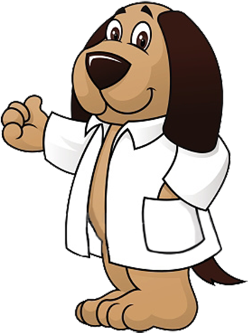 Cartoon Dog Doctor Clipart