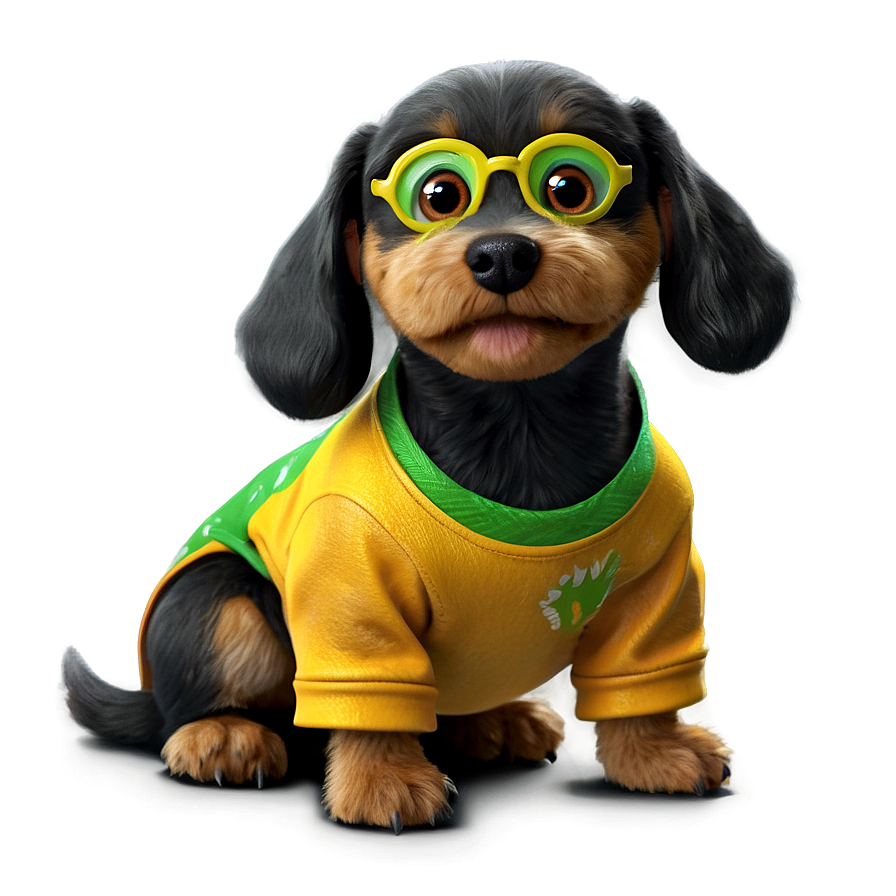 Cartoon Dog In Clothes Png Cjk