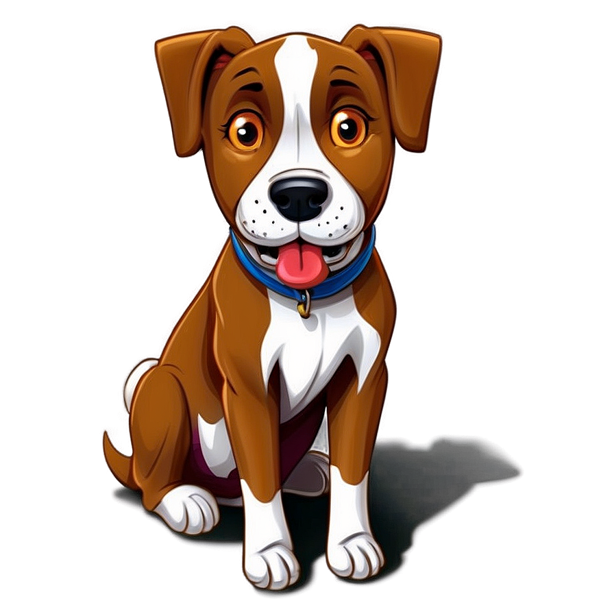 Cartoon Dog Sitting Png 31