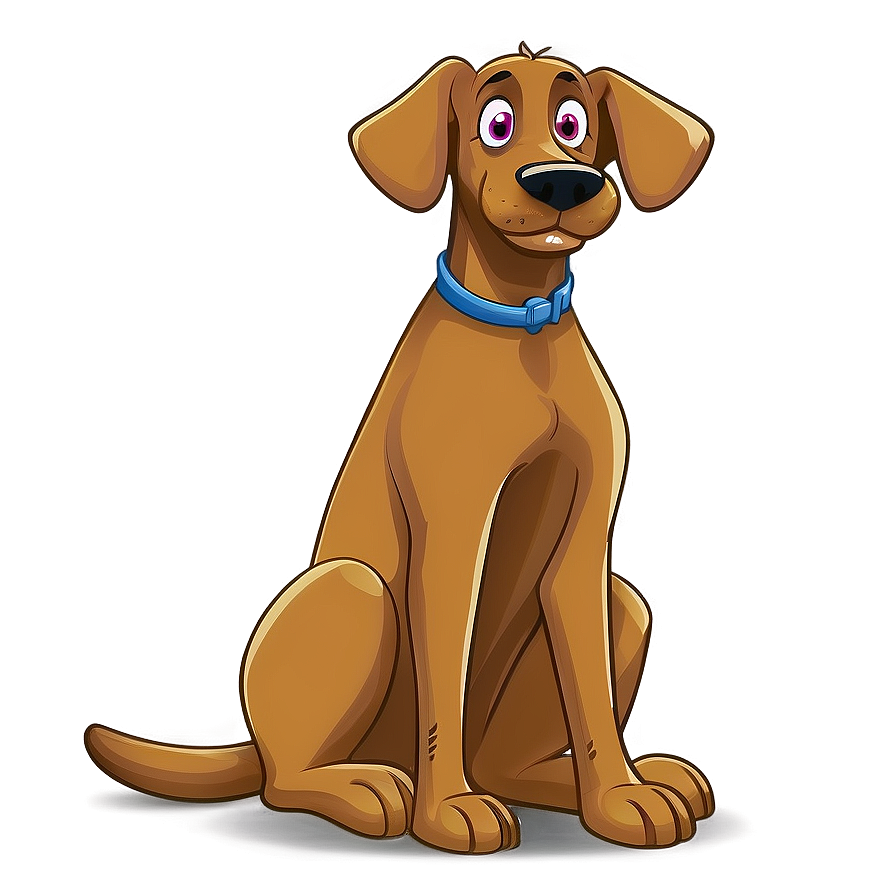 Cartoon Dog Sitting Png Jru97