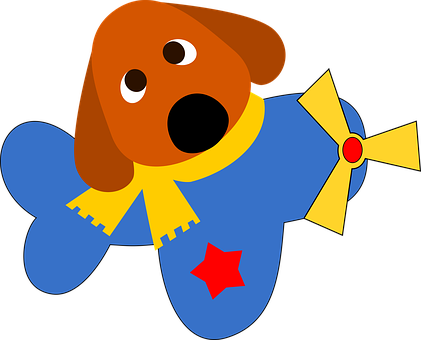 Cartoon Dogin Superhero Costume PNG with transparent background