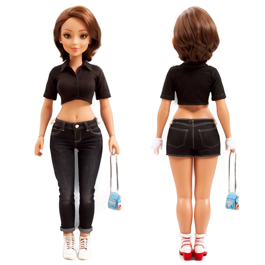 Cartoon Doll Character PNG wtu56 PNG with transparent background