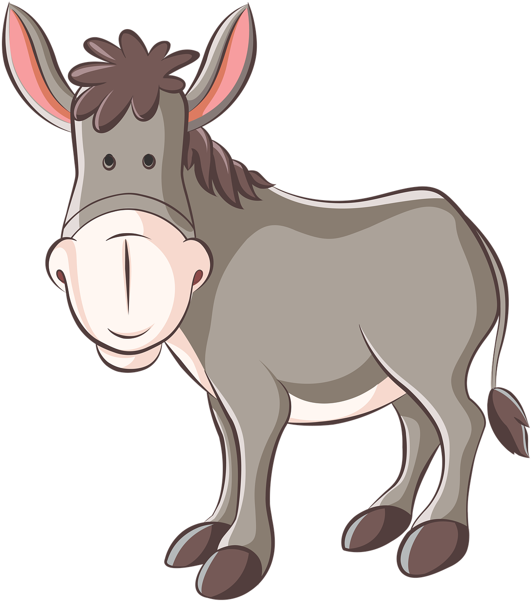 Donkey, Ass, Animation, Animal - Donkey Clipart Png, Transparent Png PNG with transparent background