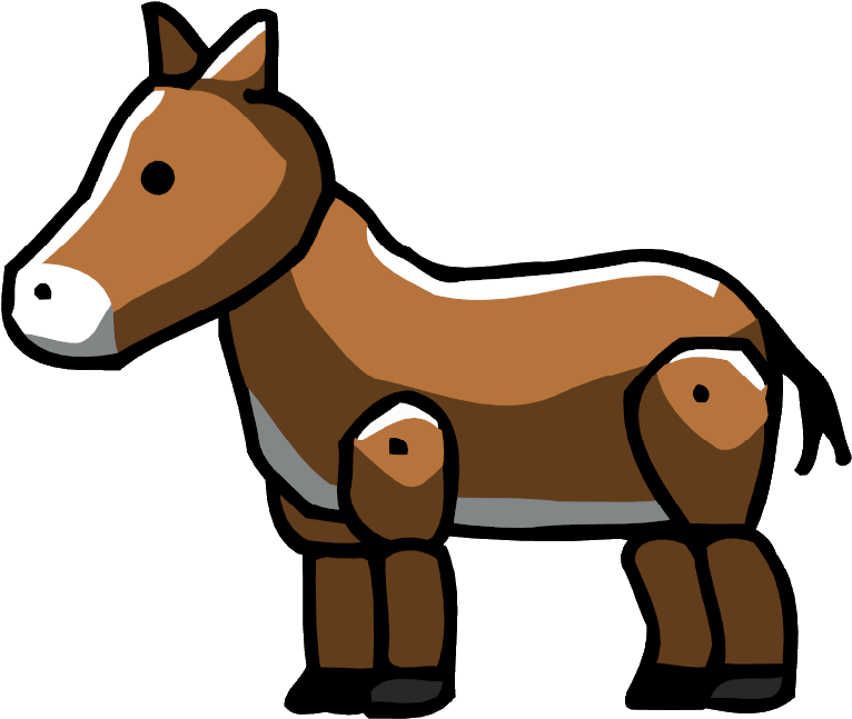 Scribblenauts Donkey, HD Png Download PNG with transparent background