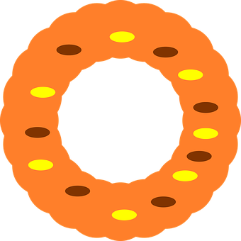 Cartoon Donut Illustration PNG with transparent background