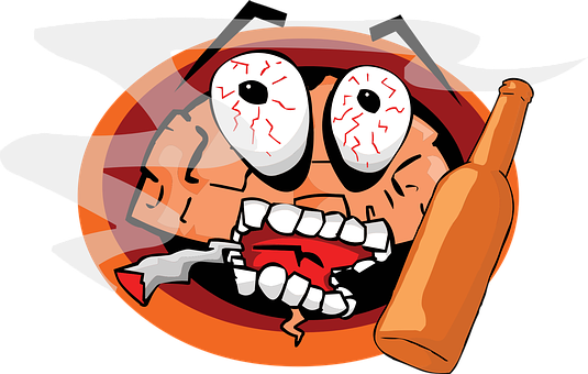 Cartoon Drunk Eyeballs Vector PNG with transparent background