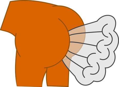 Cartoon Elephant Blowing Air PNG with transparent background