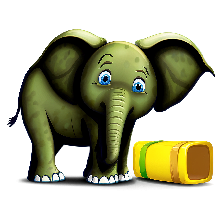 Cartoon Elephant In School Png Wor