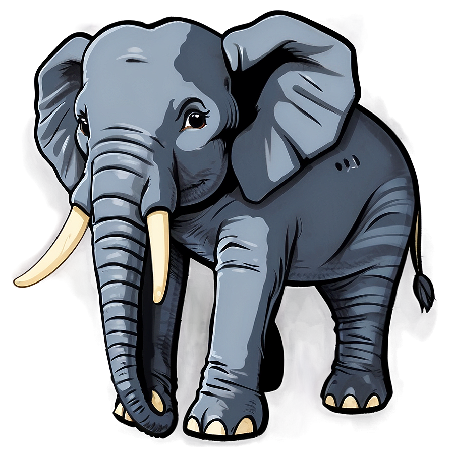 Cartoon Elephant On Adventure Png 78