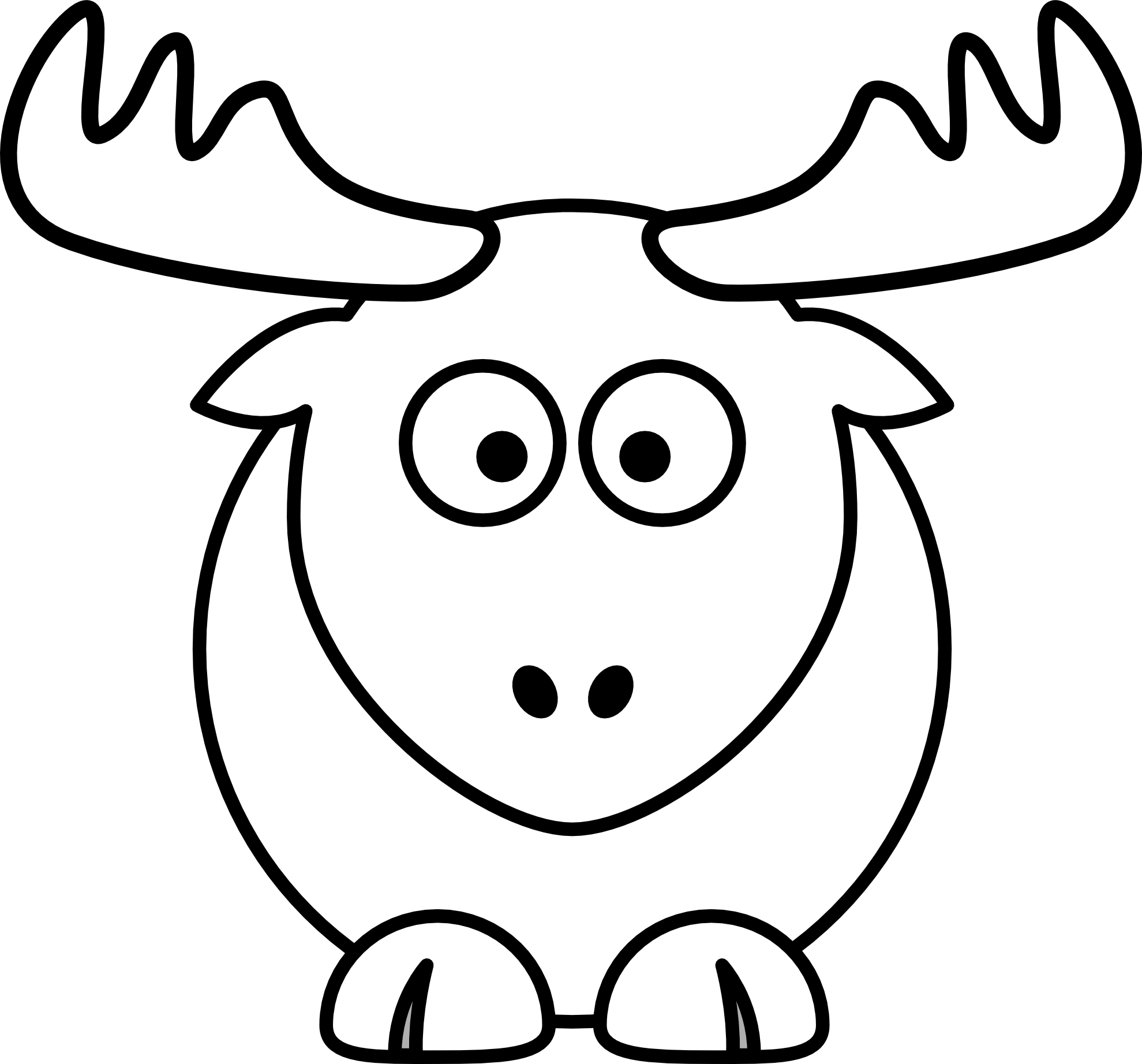 Clipart Cartoon Cow, HD Png Download PNG with transparent background