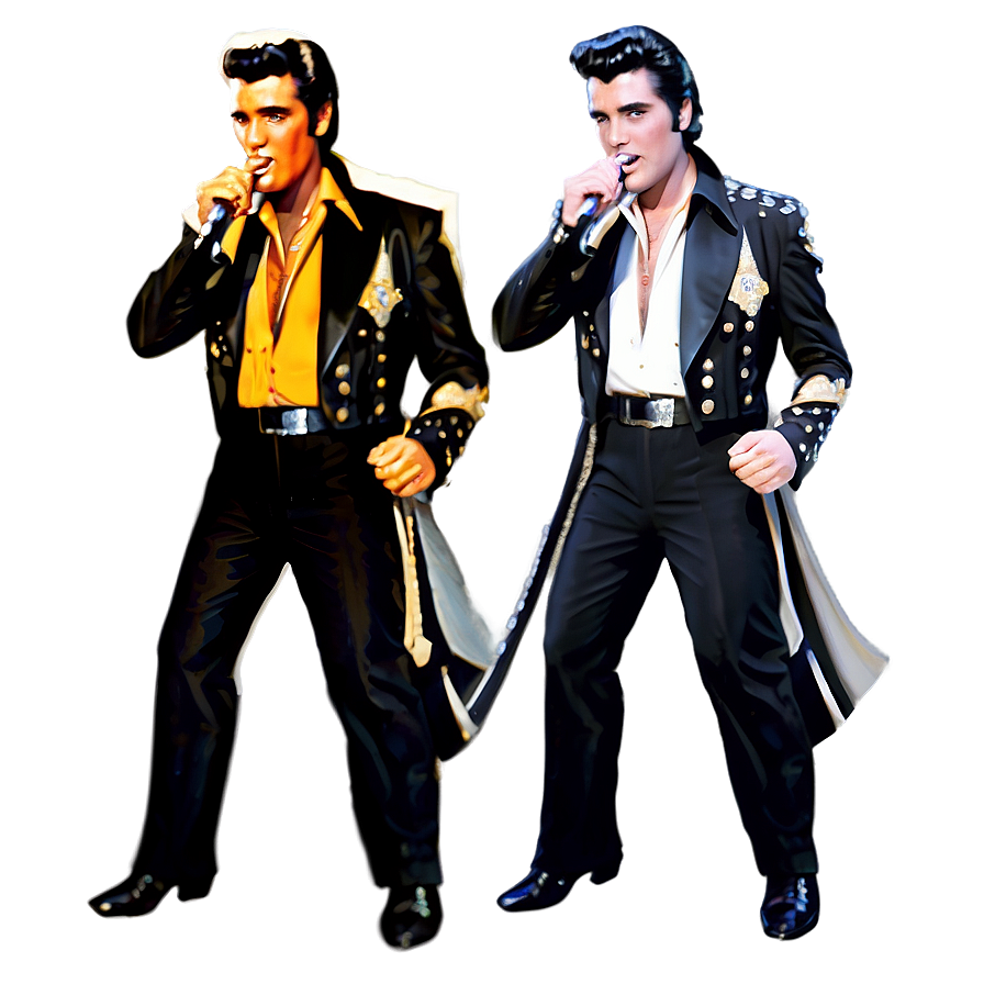 Cartoon Elvis Presley Png 06112024