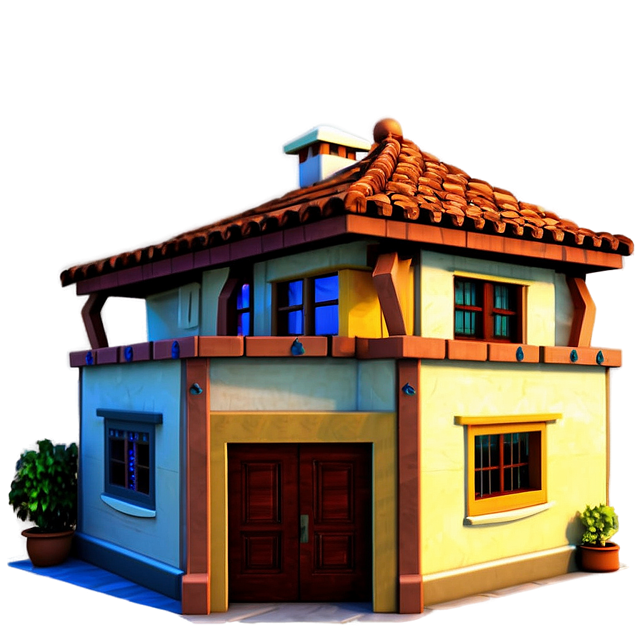 Cartoon Encanto House Design Png 06122024