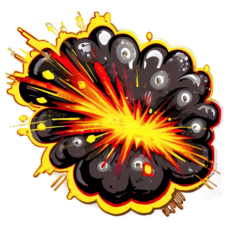 Cartoon Explosion Clipart PNG 67 PNG image with a transparent background, free high-resolution download