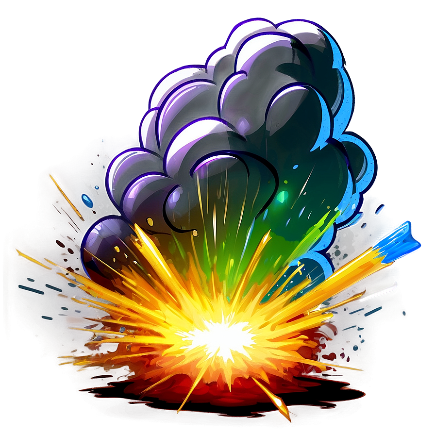Cartoon Explosion PNG yhq PNG image with a transparent background, free high-resolution download