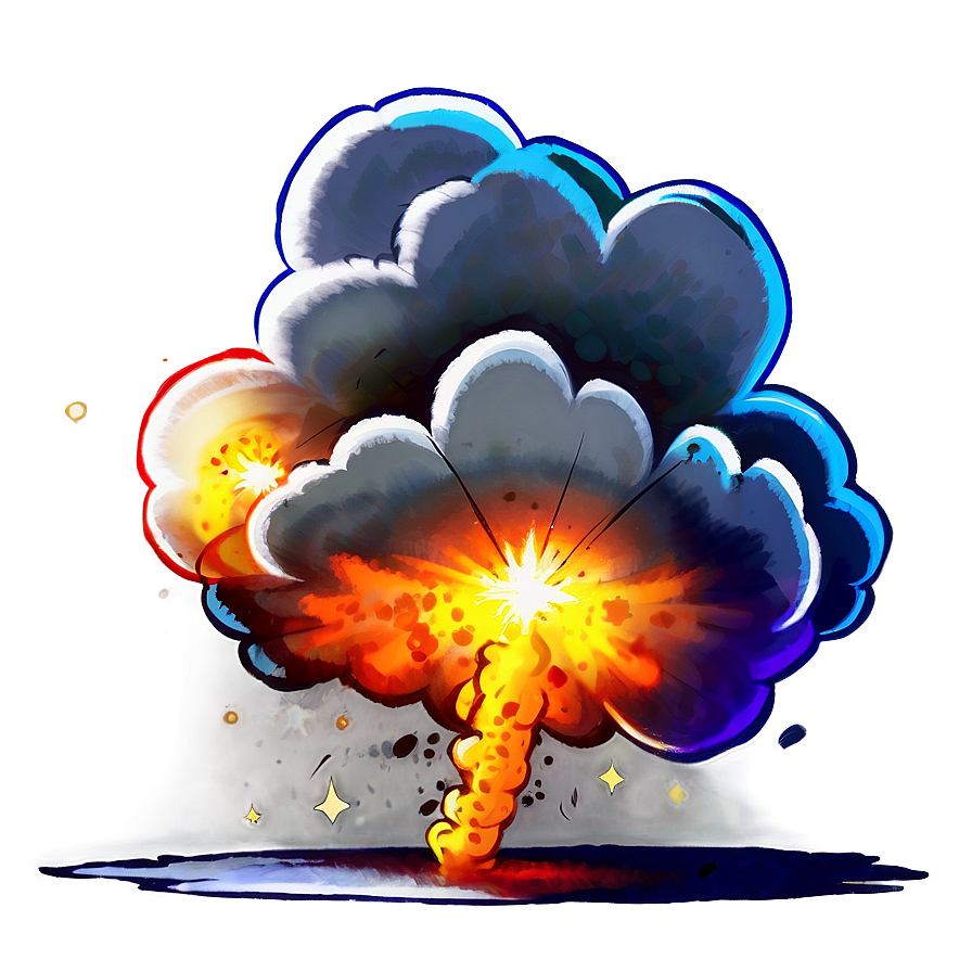 Cartoon Explosion With Smoke PNG 37 PNG image with a transparent background, free high-resolution download