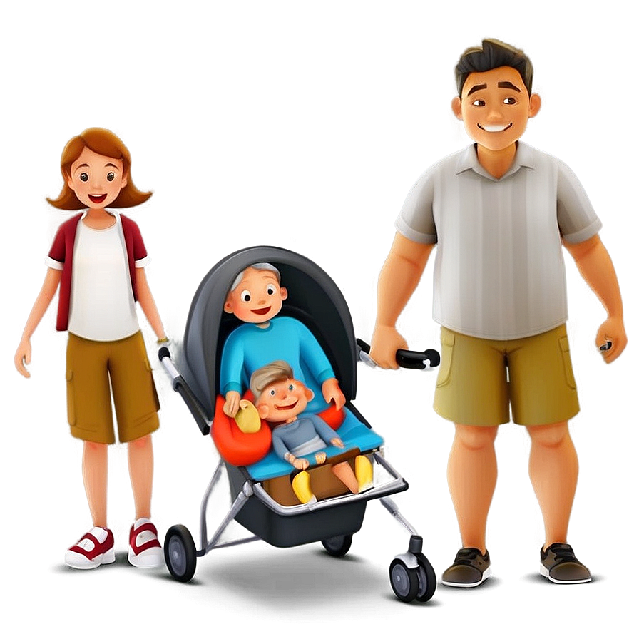 Cartoon Family Illustration Png Him52