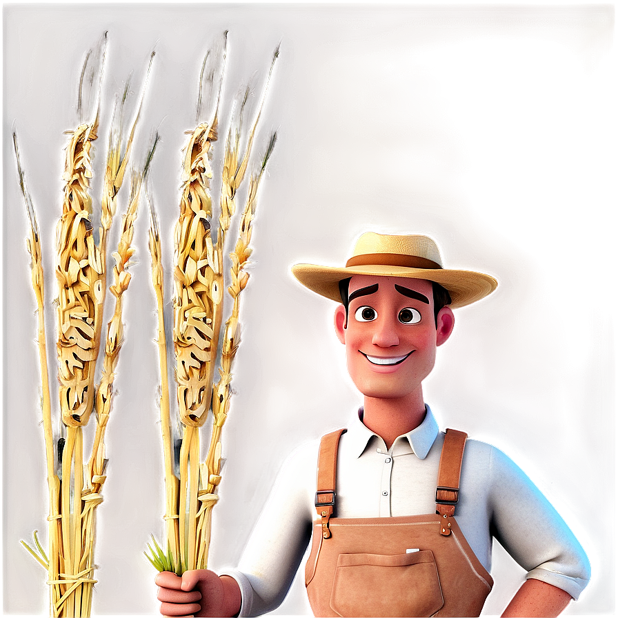 Cartoon Farmer PNG bfh52 PNG with transparent background