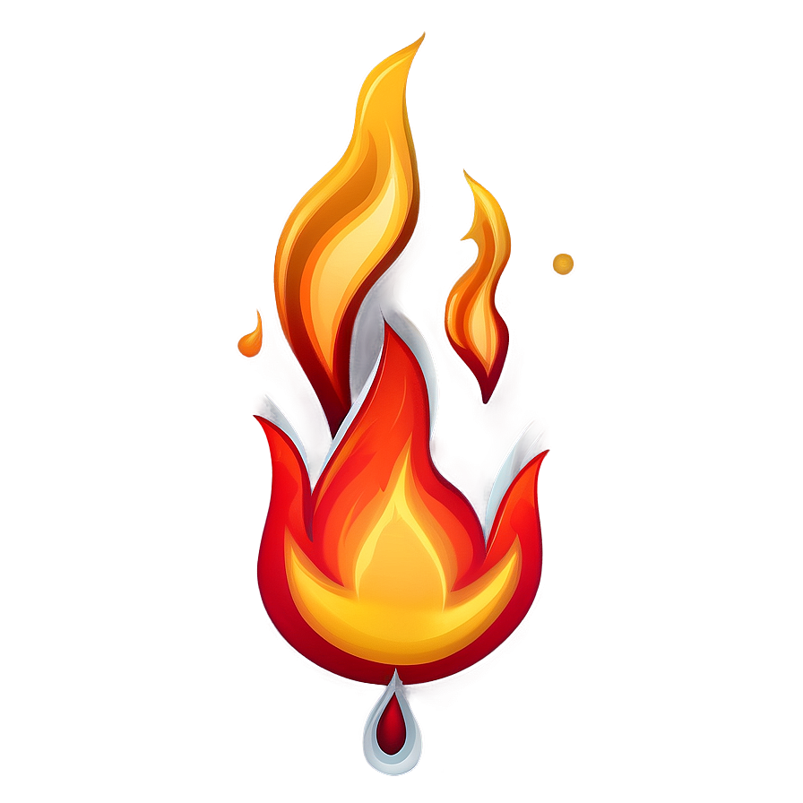 Cartoon Fire Flame PNG 96 PNG image with a transparent background, free high-resolution download