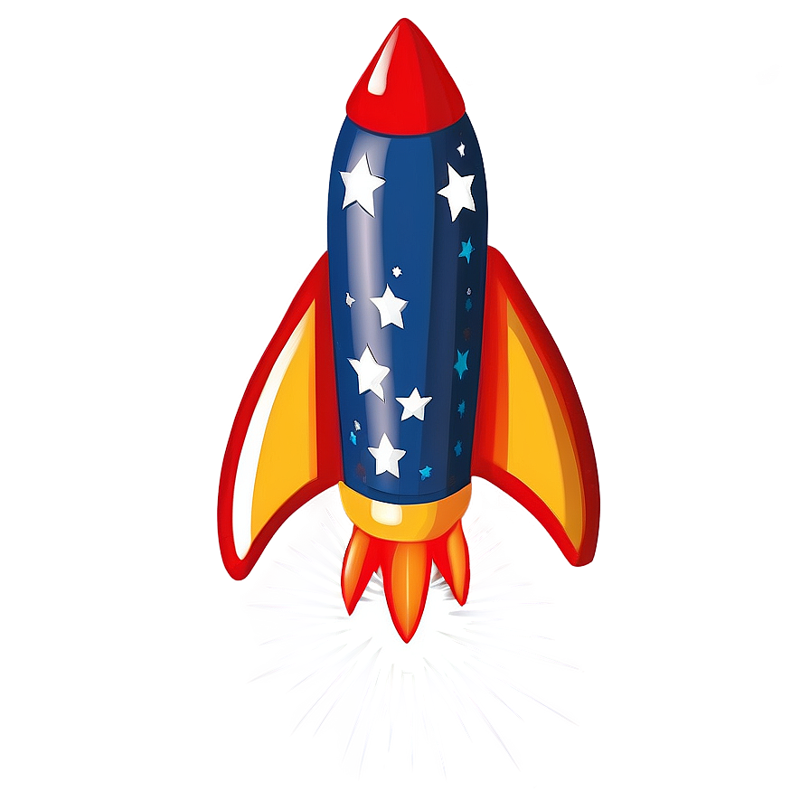 Cartoon Firework Rocket PNG 06212024 PNG image with a transparent background, free high-resolution download