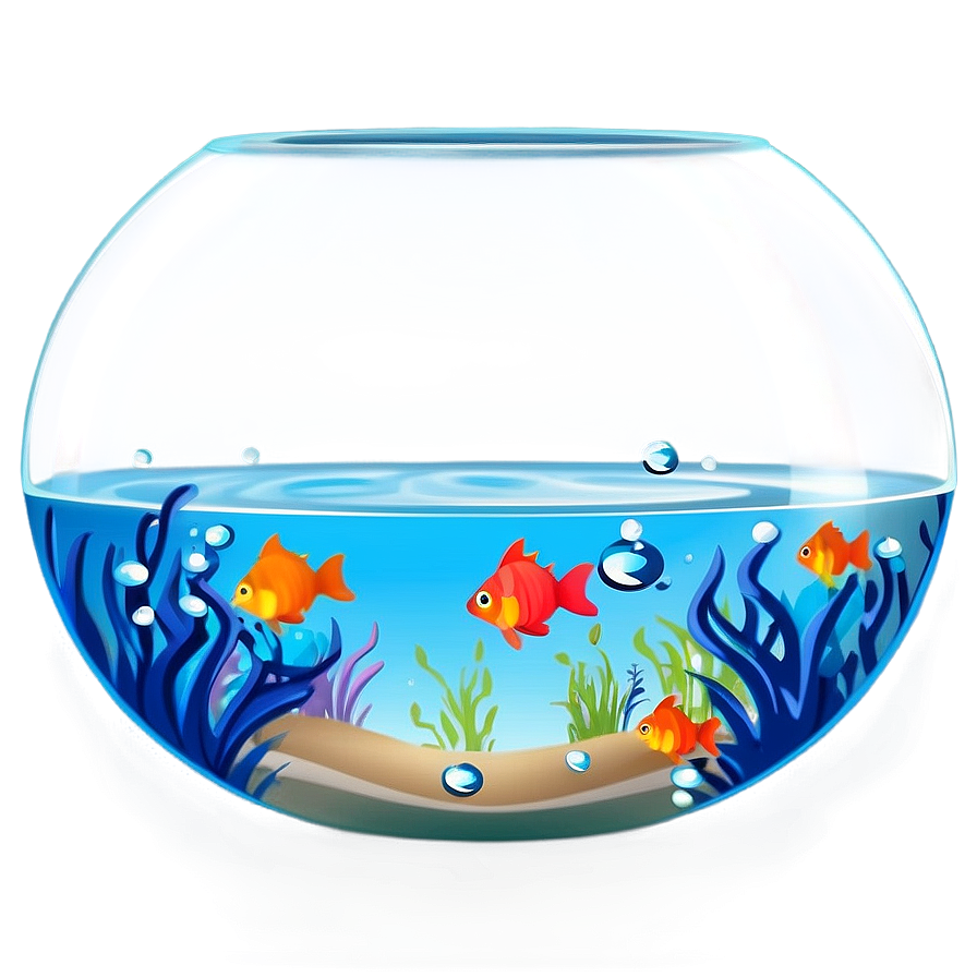 Cartoon Fishbowl PNG 06212024 PNG image with a transparent background, free high-resolution download