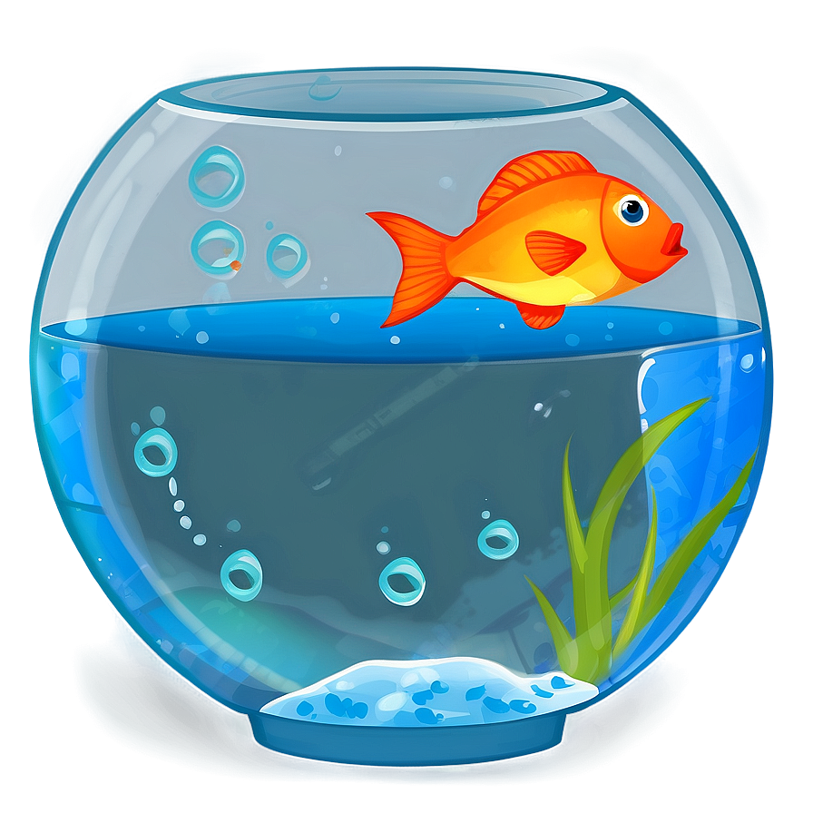 Cartoon Fishbowl PNG 06212024 PNG image with a transparent background, free high-resolution download