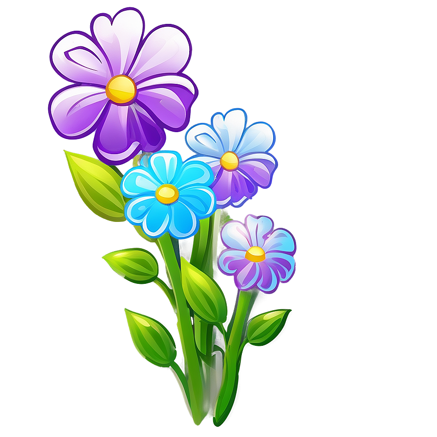 Cartoon Flower Outline Png 37