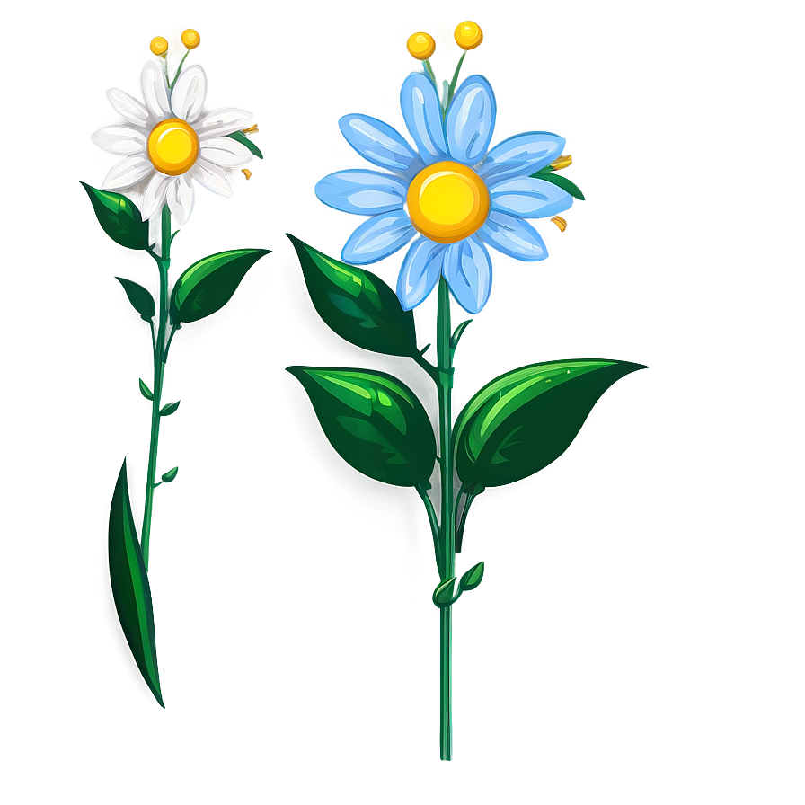 Cartoon Flower Stem Png Wdv