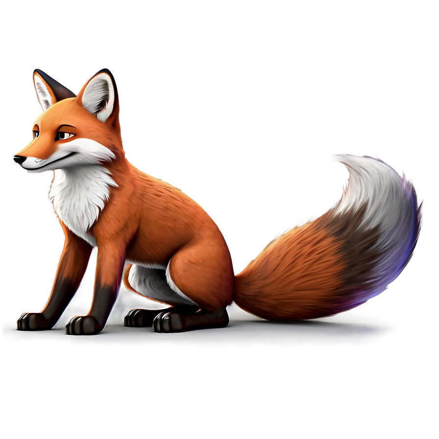 Cartoon Fox Character PNG 05212024 PNG with transparent background