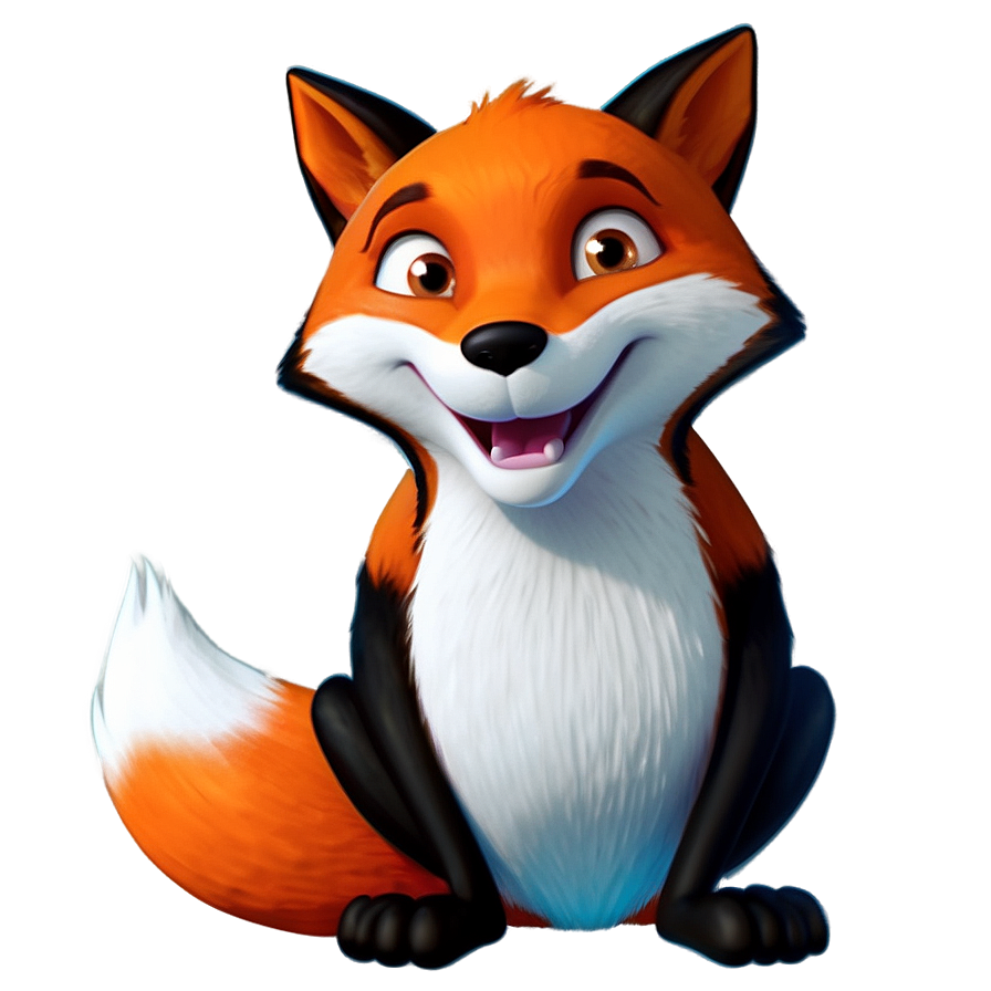 Cartoon Fox Character PNG 05212024 PNG with transparent background