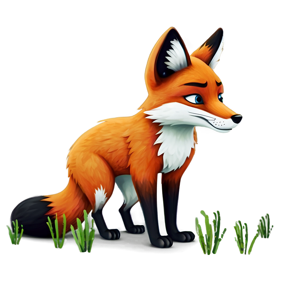 Cartoon Fox Character PNG 05212024 PNG with transparent background
