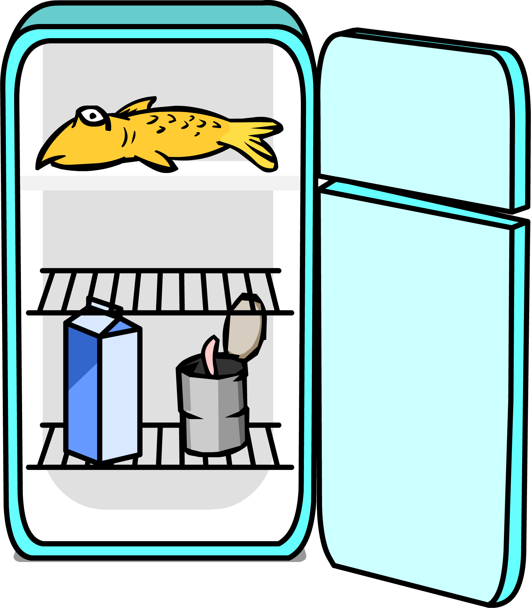 Fridge Sprite 002 - Club Penguin Fridge PNG with transparent background