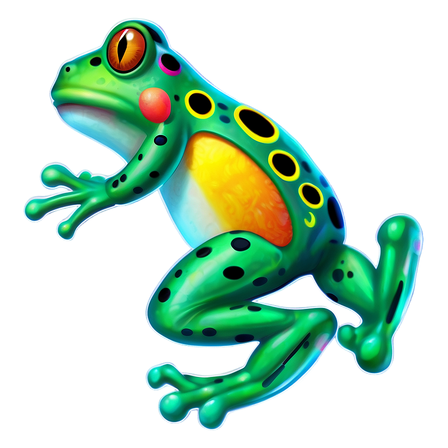 Cartoon Frog Jumping Png 12