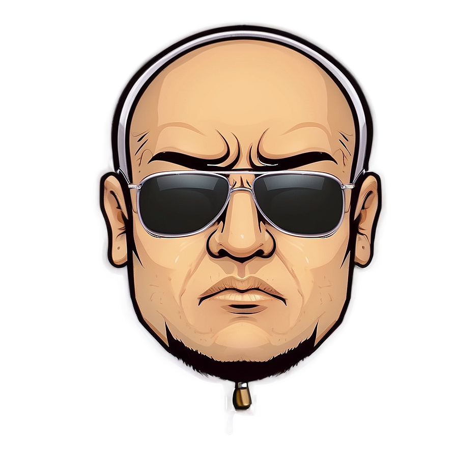 Cartoon Gangster Glasses Png Cyr11