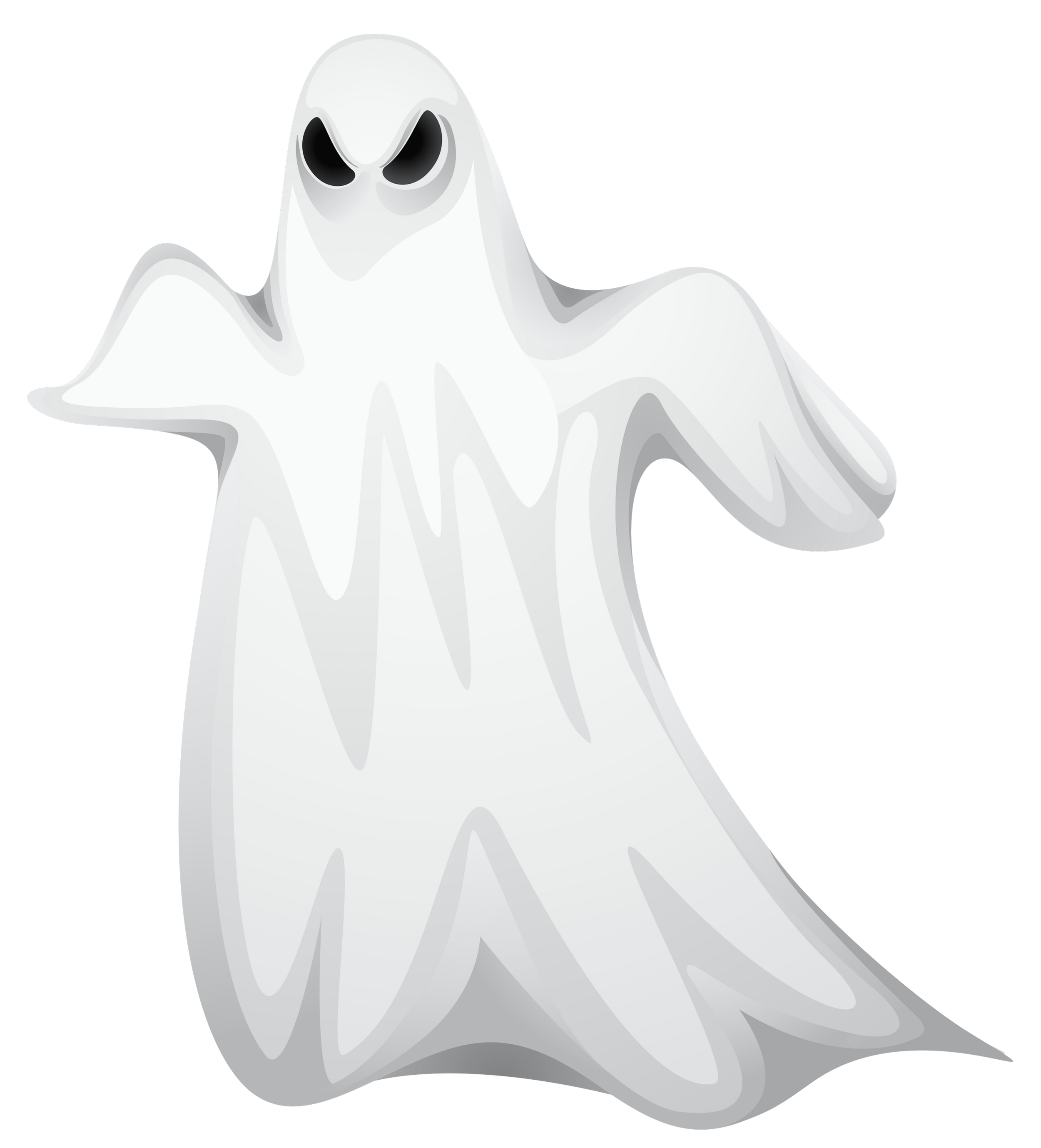 Cartoon Ghost Floating PNG with transparent background