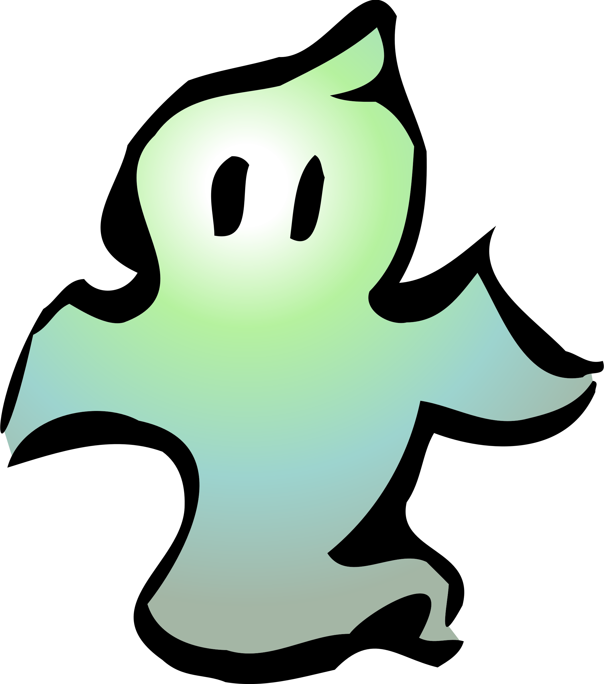 Ghost Vector Clipart Image Photo - Green Ghost Png, Transparent Png PNG with transparent background