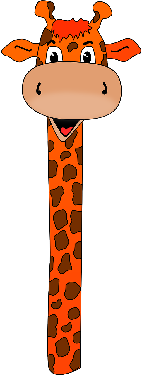 Cartoon Giraffe Portrait