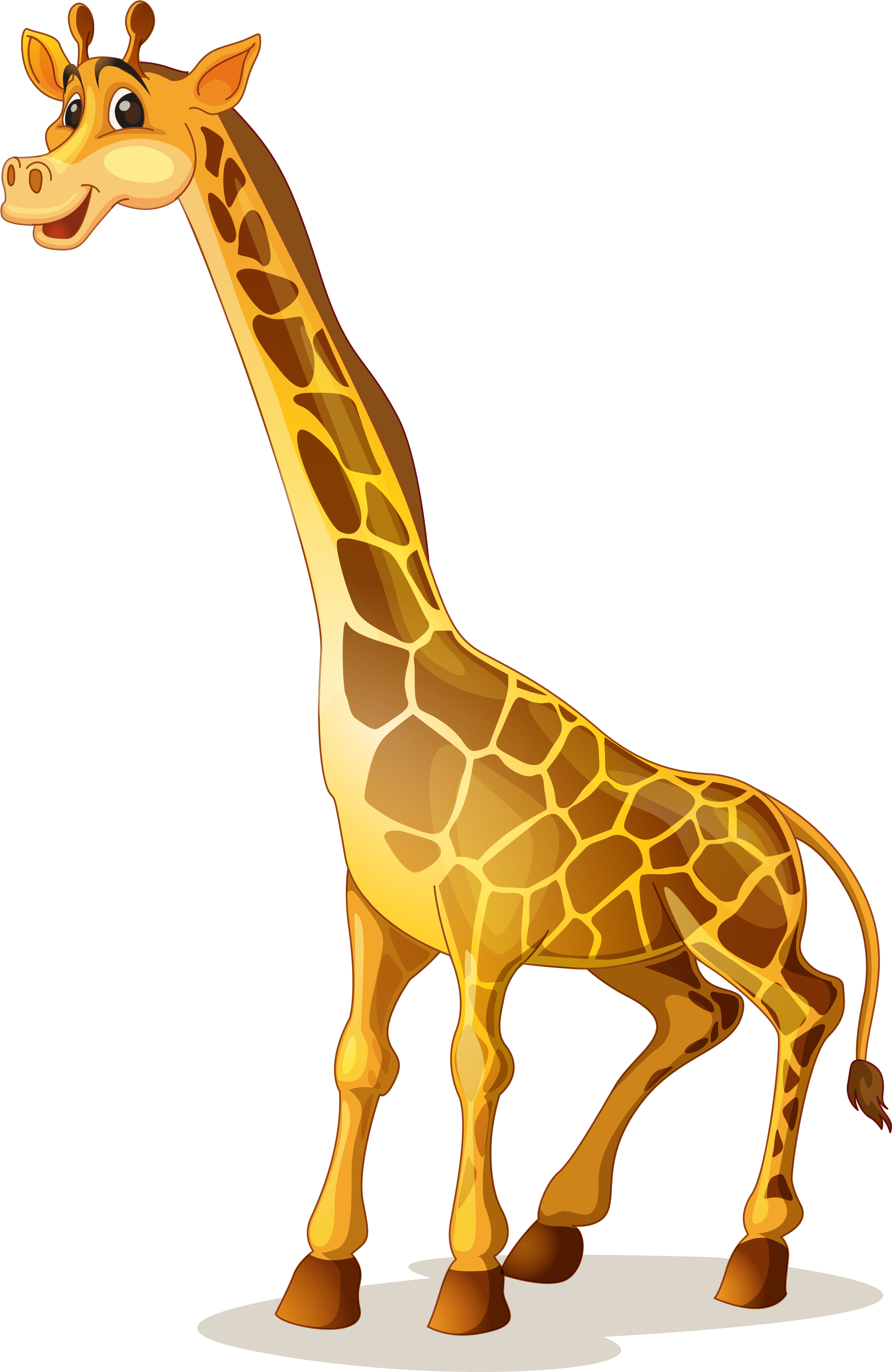 Cartoon Giraffe Standing Side View.png