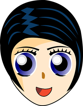 Cartoon Girl Vector Graphic