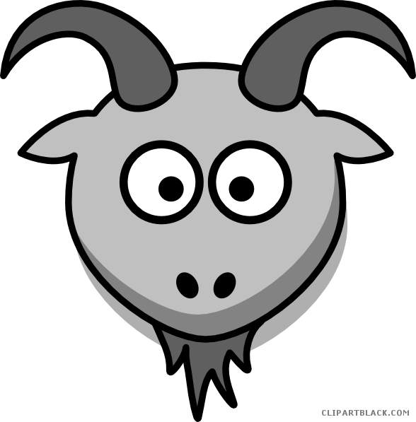 Cartoon Goat Head Graphic