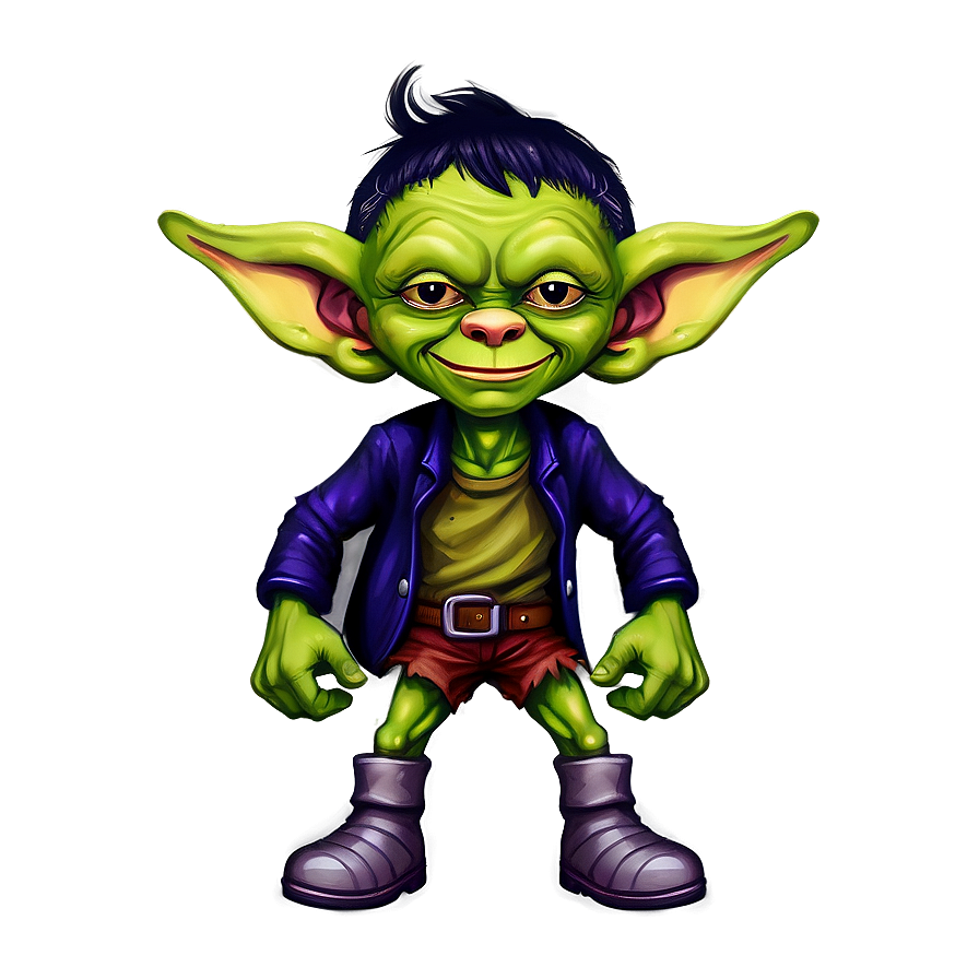 Cartoon Goblin Illustration Png Ydn