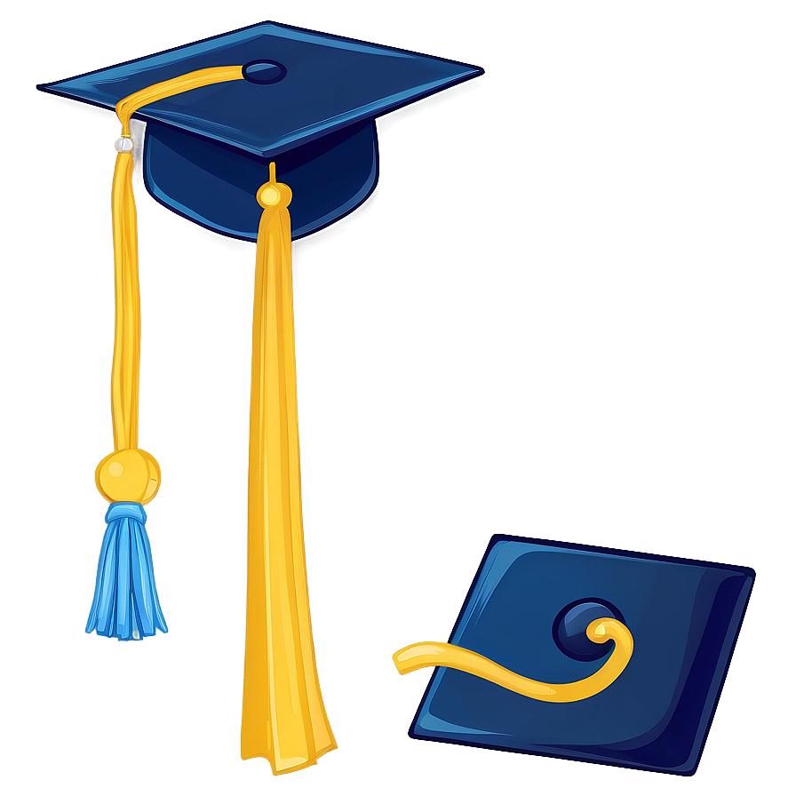 Cartoon Graduation Cap Clipart 06262024