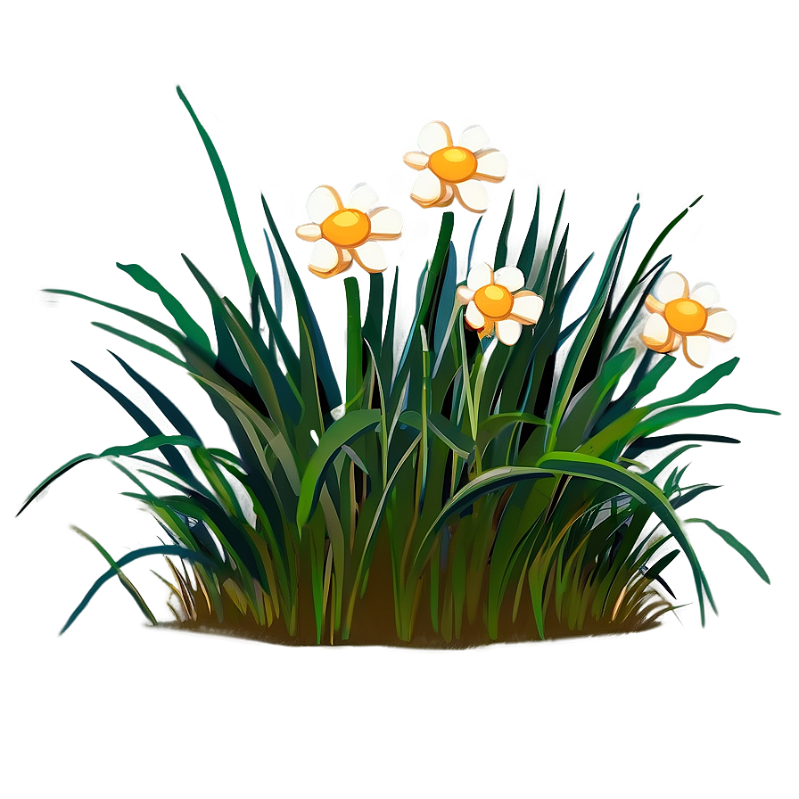 Cartoon Grass And Flowers Png Ccl