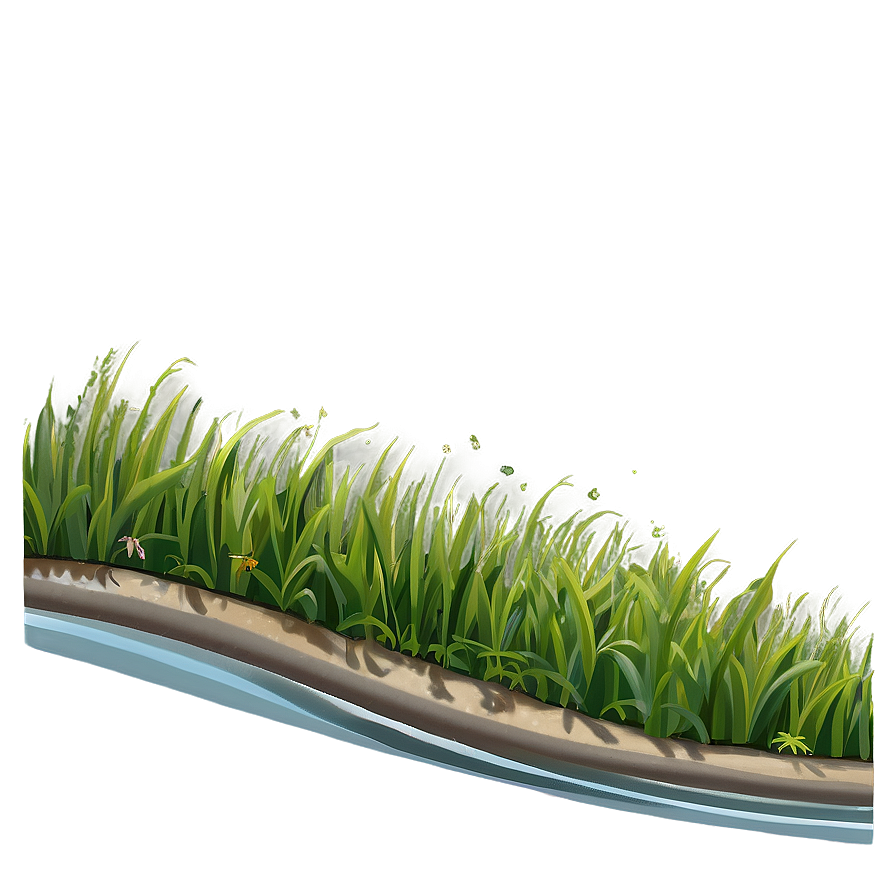 Cartoon Grass Border Png 06122024