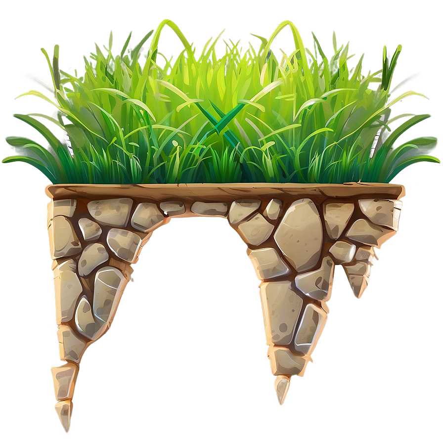 Cartoon Grass For Landscape Png 06122024