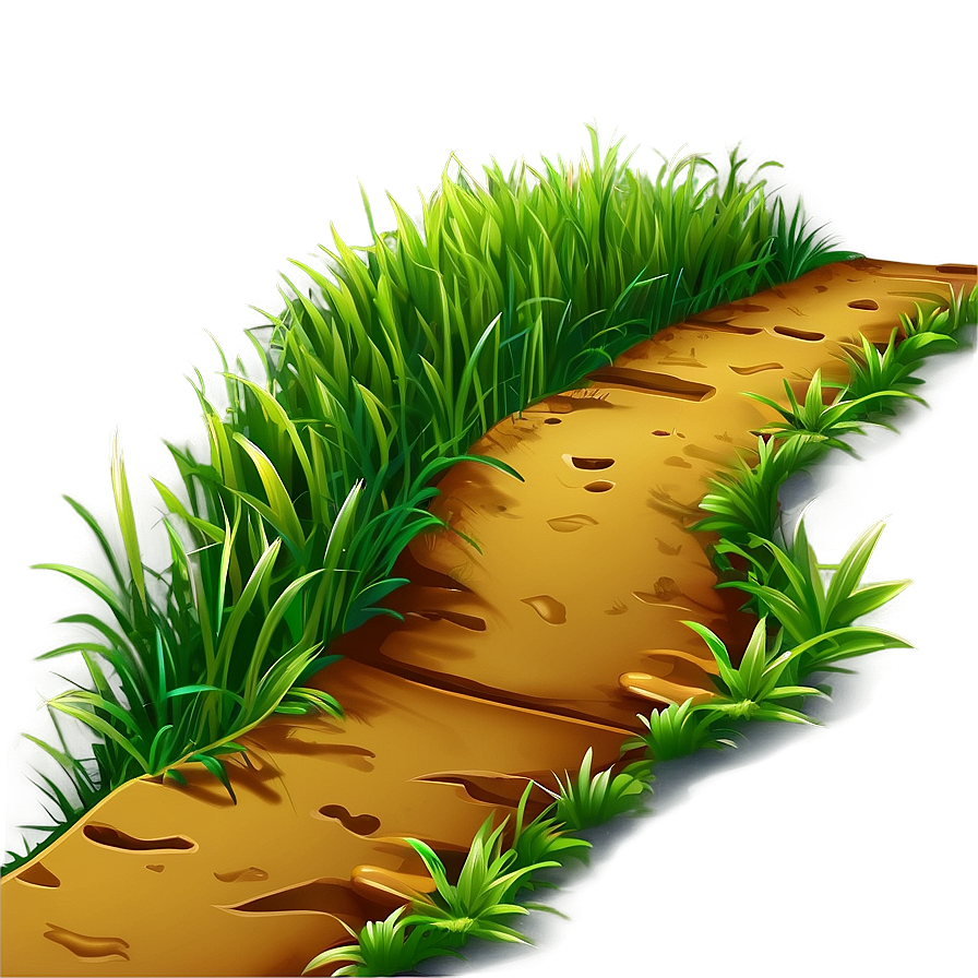 Cartoon Grass Path Png Biv