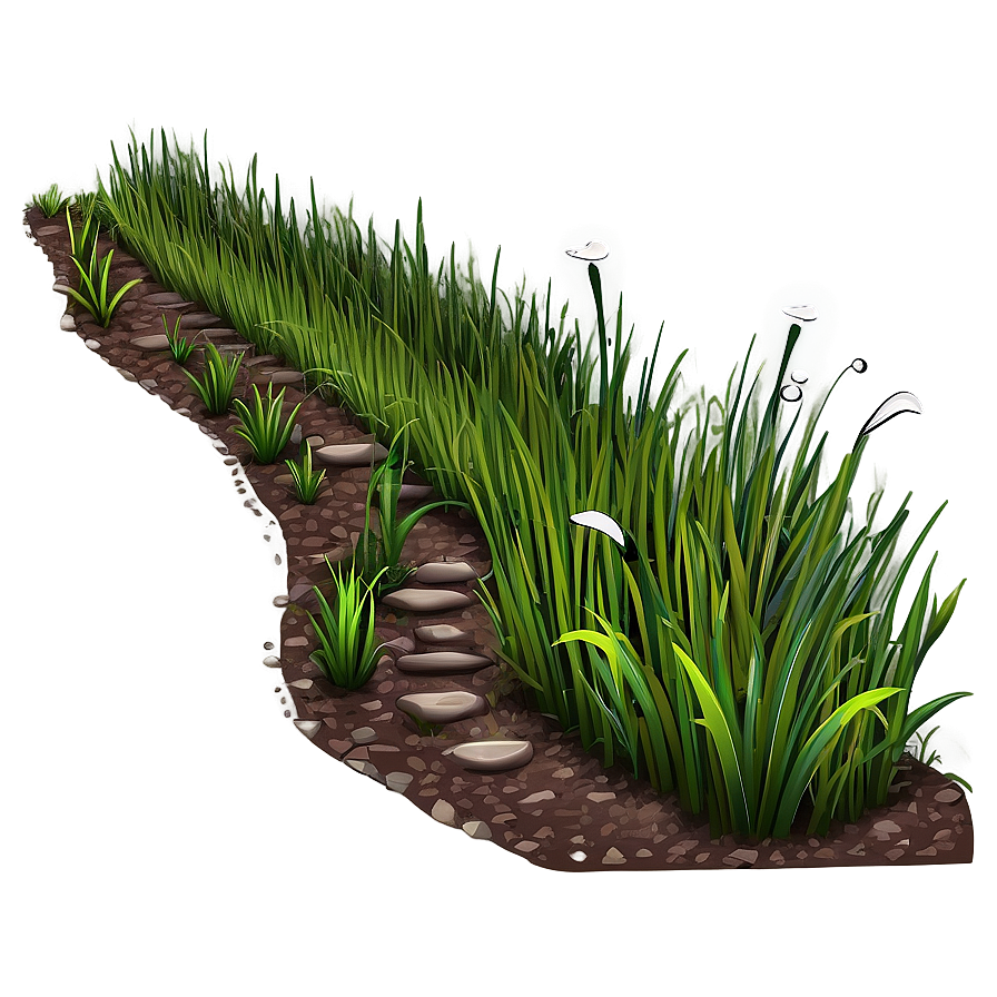 Cartoon Grass Path Png Fht3